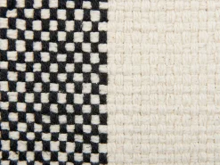 Zestaw 2 poduszek dekoracyjnych LAELIA Bawełna 45 x 45 cm Czarny Patchwork