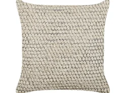 Zestaw 2 poduszek dekoracyjnych HOWEA Bawełna 45 x 45 cm Beżowy Wzór geometryczny
