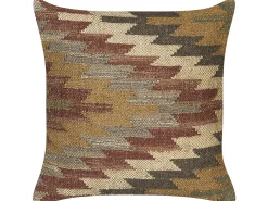 Zestaw 2 poduszek dekoracyjnych DEEPOR Juta 45 x 45 cm Kolorowy Wzór orientalny