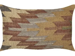 Zestaw 2 poduszek dekoracyjnych DEEPOR Juta 30 x 50 cm Kolorowy Wzór orientalny