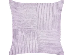 Zestaw 2 poduszek dekoracyjnych MILLET Sztruks 43 x 43 cm Fioletowy Wzór geometryczny
