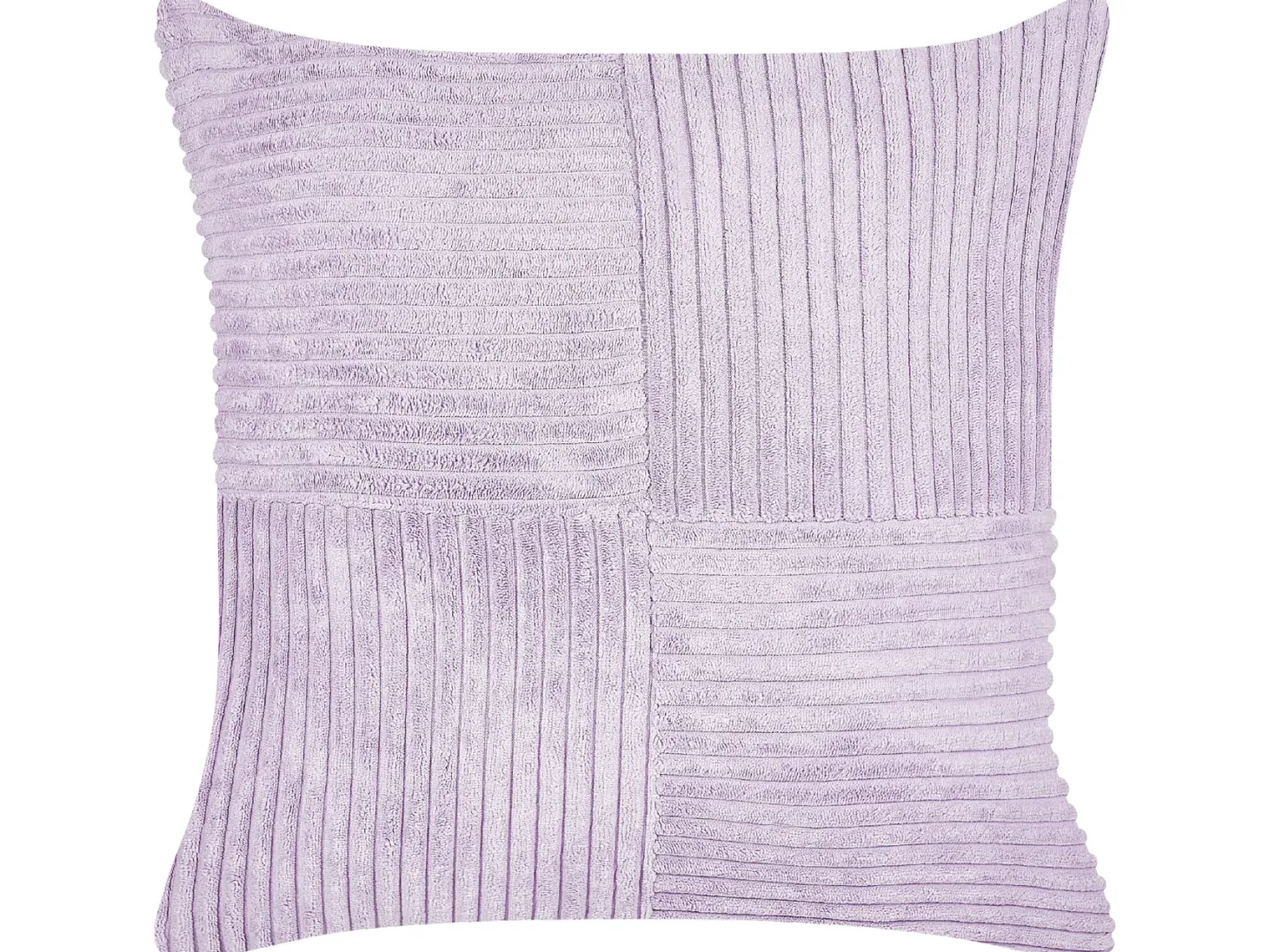 Zestaw 2 poduszek dekoracyjnych MILLET Sztruks 43 x 43 cm Fioletowy Wzór geometryczny