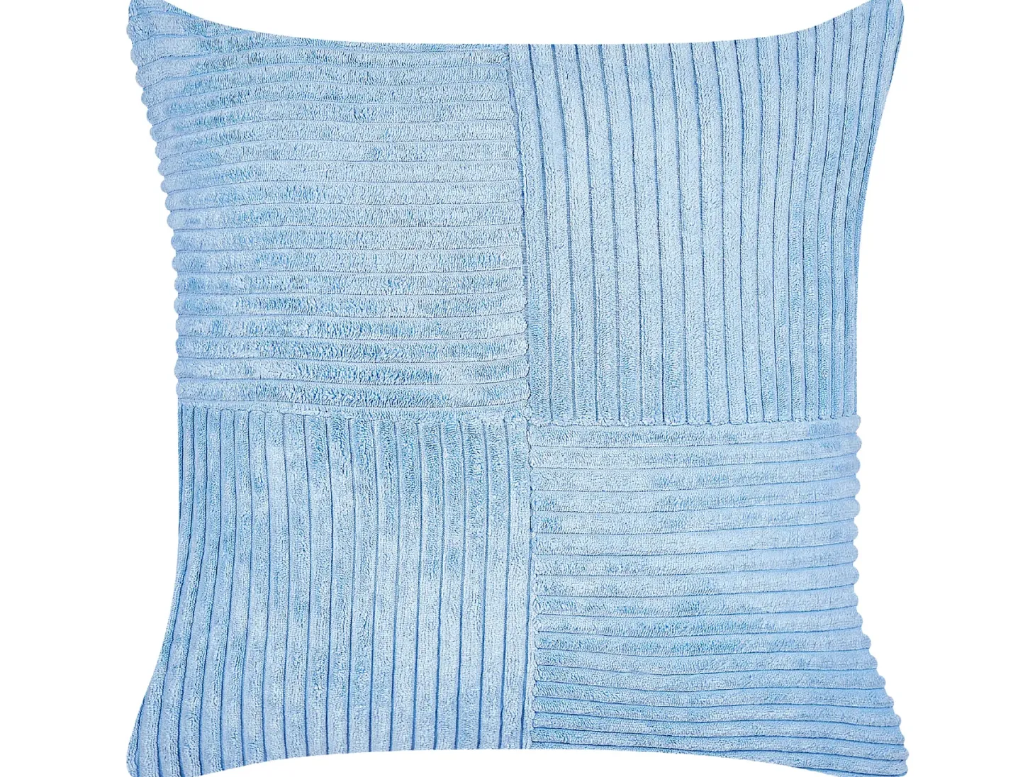 Zestaw 2 poduszek dekoracyjnych MILLET Sztruks 43 x 43 cm Niebieski Wzór geometryczny