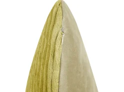 Zestaw 2 poduszek dekoracyjnych MILLET Sztruks 43 x 43 cm Oliwkowy Wzór geometryczny