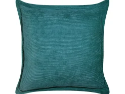 Zestaw 2 poduszek dekoracyjnych ZINNIA Sztruks 43 x 43 cm Lazurowy Jednolity