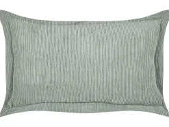 Zestaw 2 poduszek dekoracyjnych ZINNIA Sztruks 47 x 27 cm Jasnozielony Jednolity