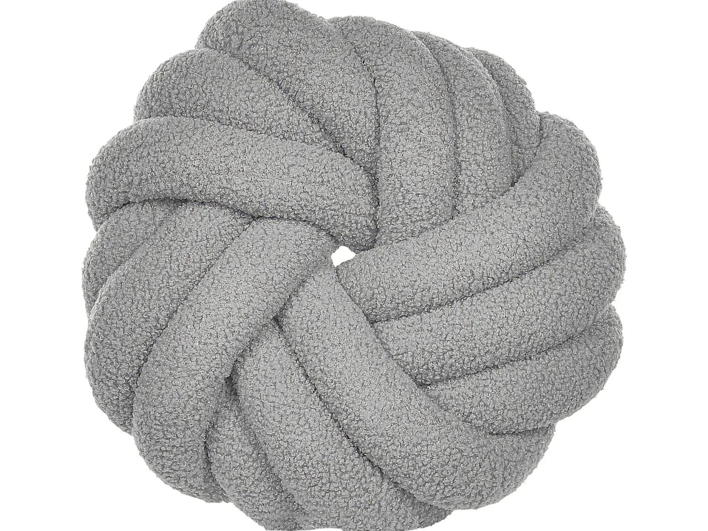Zestaw 2 poduszek dekoracyjnych AKOLA Boucle 31 x 31 cm Szary Jednolity