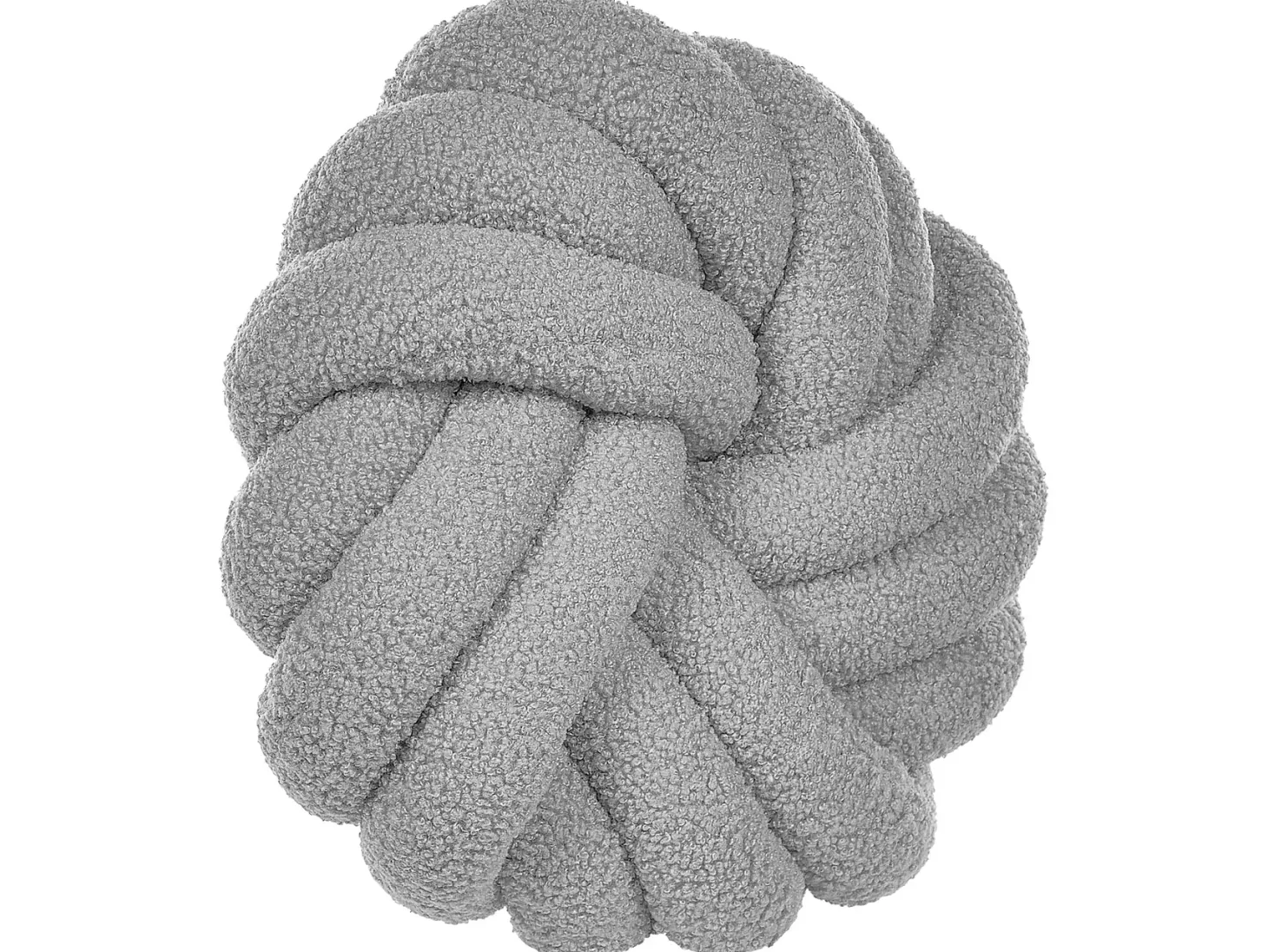 Zestaw 2 poduszek dekoracyjnych AKOLA Boucle 31 x 31 cm Szary Jednolity
