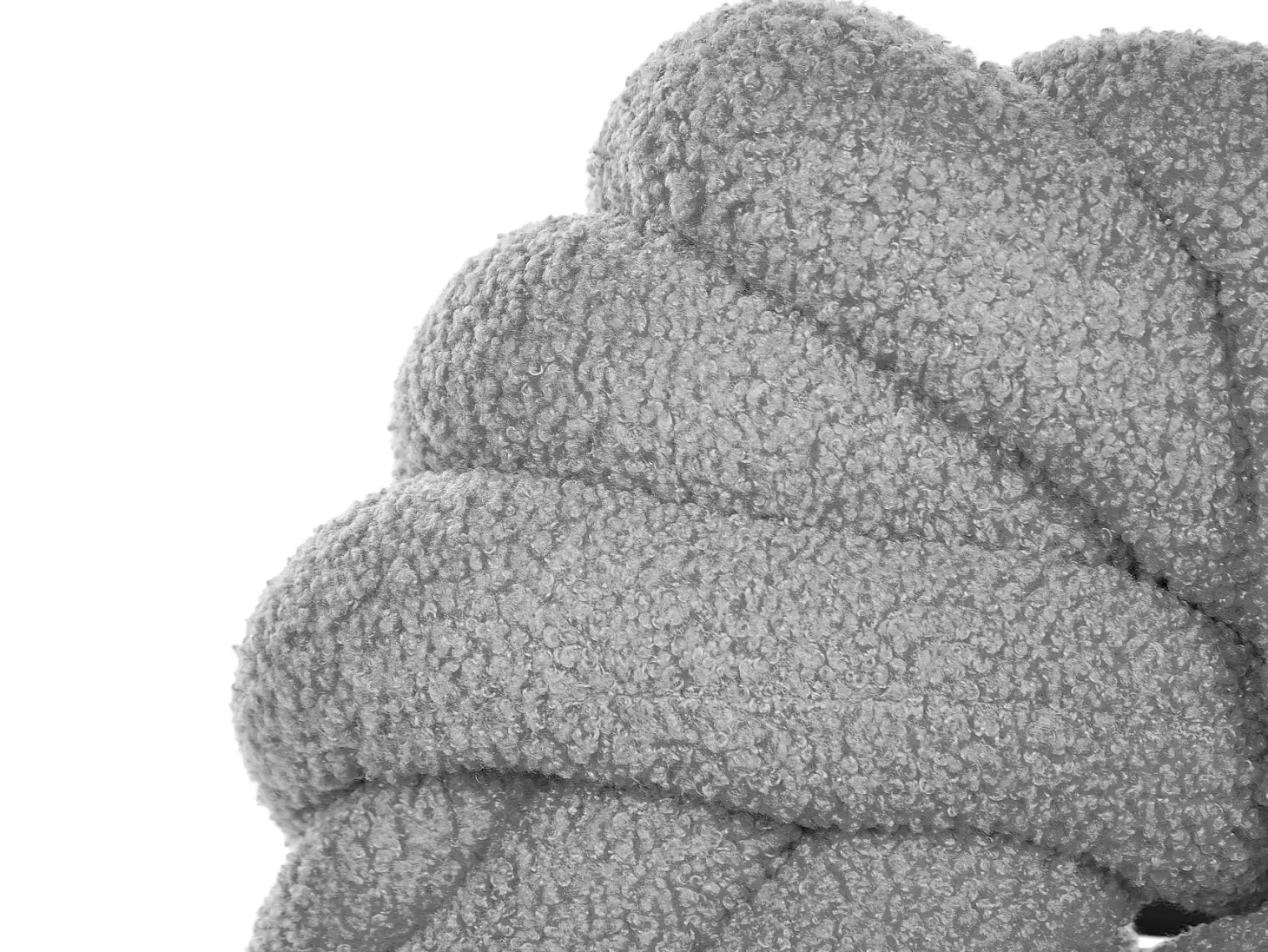Zestaw 2 poduszek dekoracyjnych AKOLA Boucle 31 x 31 cm Szary Jednolity