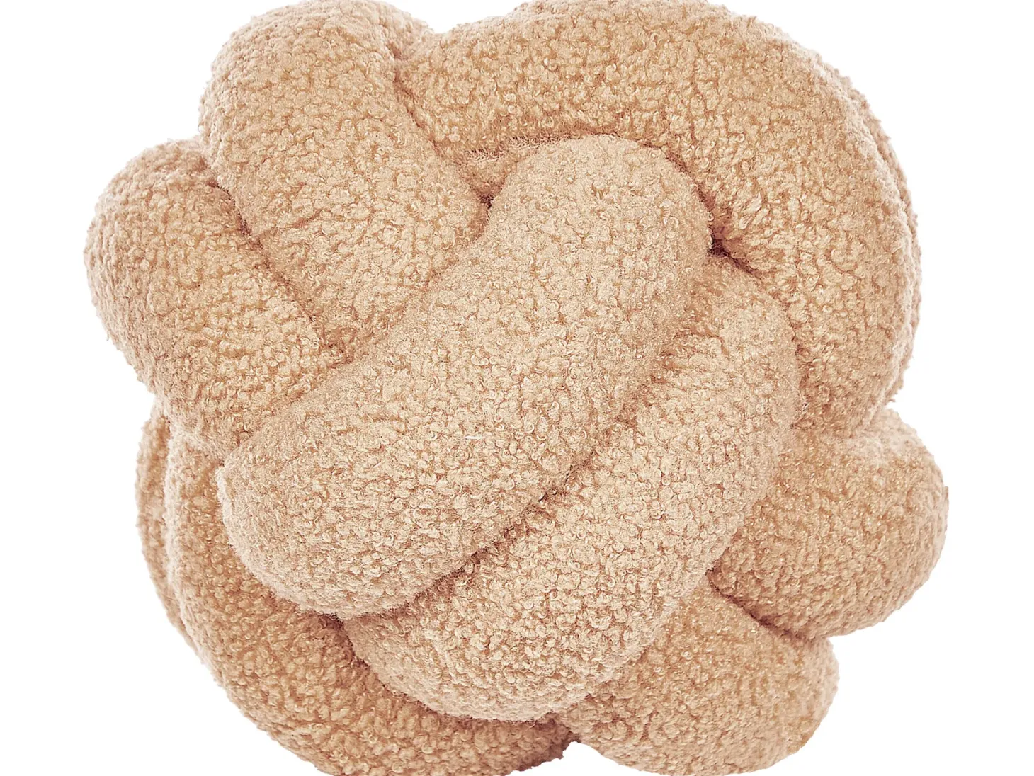 Zestaw 2 poduszek dekoracyjnych MALNI Boucle 19 x 19 cm Piaskowy Jednolity
