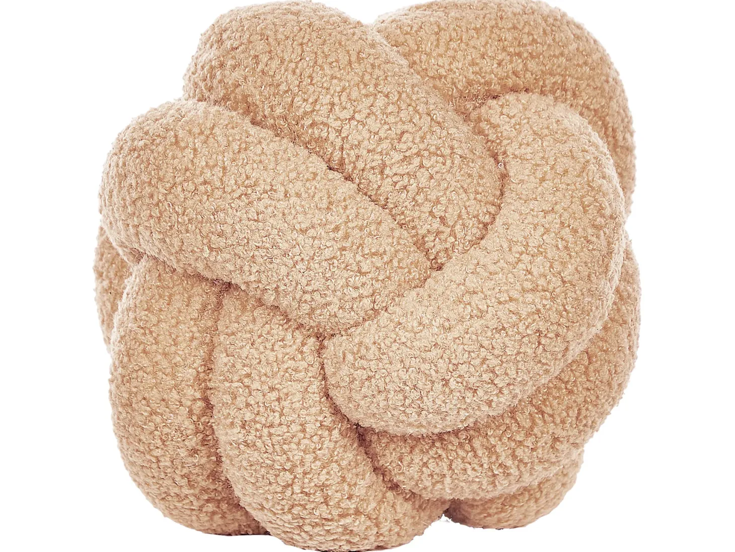 Zestaw 2 poduszek dekoracyjnych MALNI Boucle 19 x 19 cm Piaskowy Jednolity