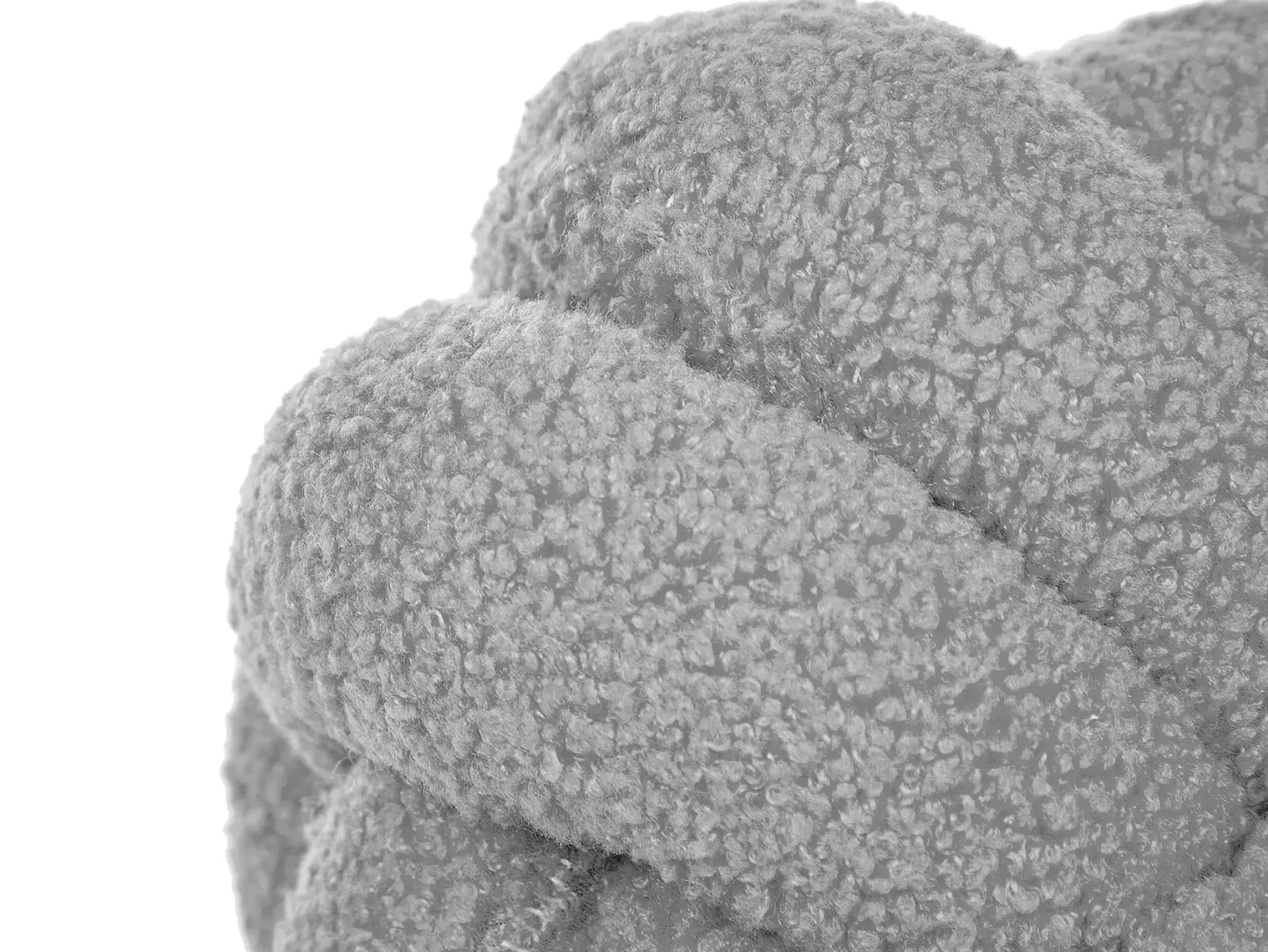 Zestaw 2 poduszek dekoracyjnych MALNI Boucle 19 x 19 cm Szary Jednolity