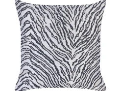 Zestaw 2 poduszek dekoracyjnych MANETTI 45 x 45 cm Czarny/ jasnoszary Wzór zwierzęcy