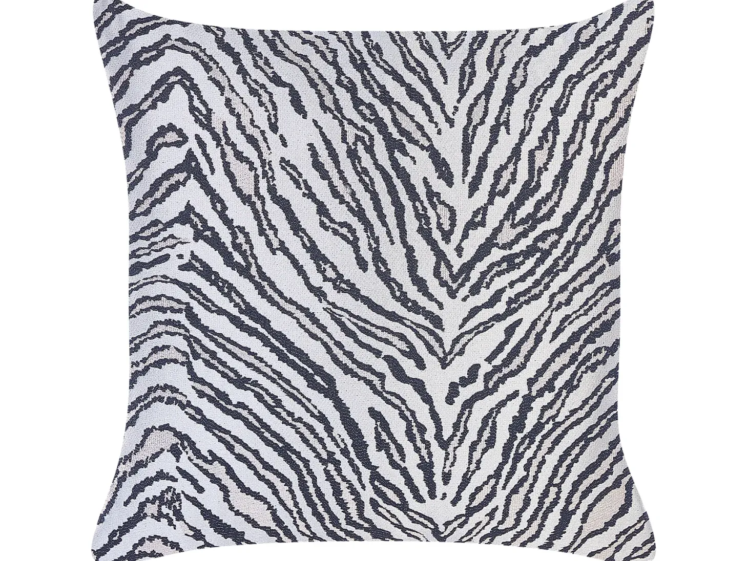 Zestaw 2 poduszek dekoracyjnych MANETTI 45 x 45 cm Czarny/ jasnoszary Wzór zwierzęcy