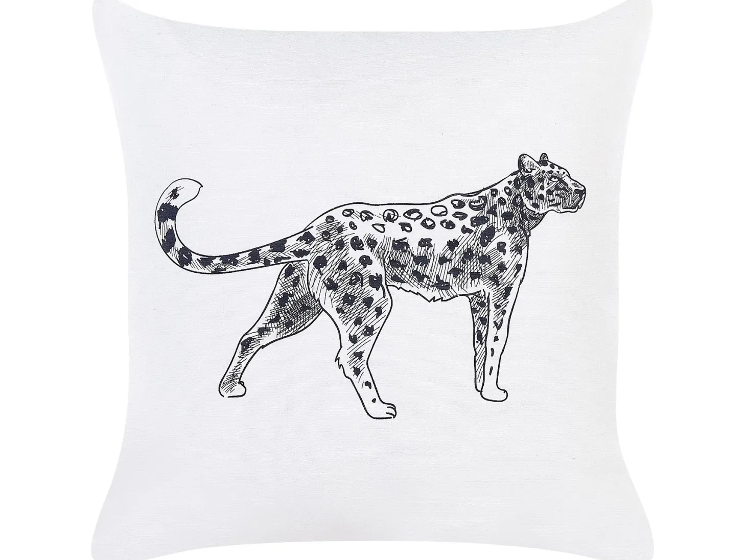 Zestaw 2 poduszek dekoracyjnych MARULA Bawełna 45 x 45 cm Biały Wzór zwierzęcy
