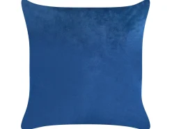 Zestaw 2 poduszek dekoracyjnych YUZURI Welur 45 x 45 cm Granatowy Wzór zwierzęcy