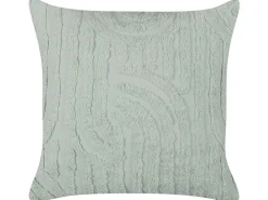 Zestaw 2 poduszek dekoracyjnych TELLIMA Bawełna 45 x 45 cm Miętowy Wzór geometryczny