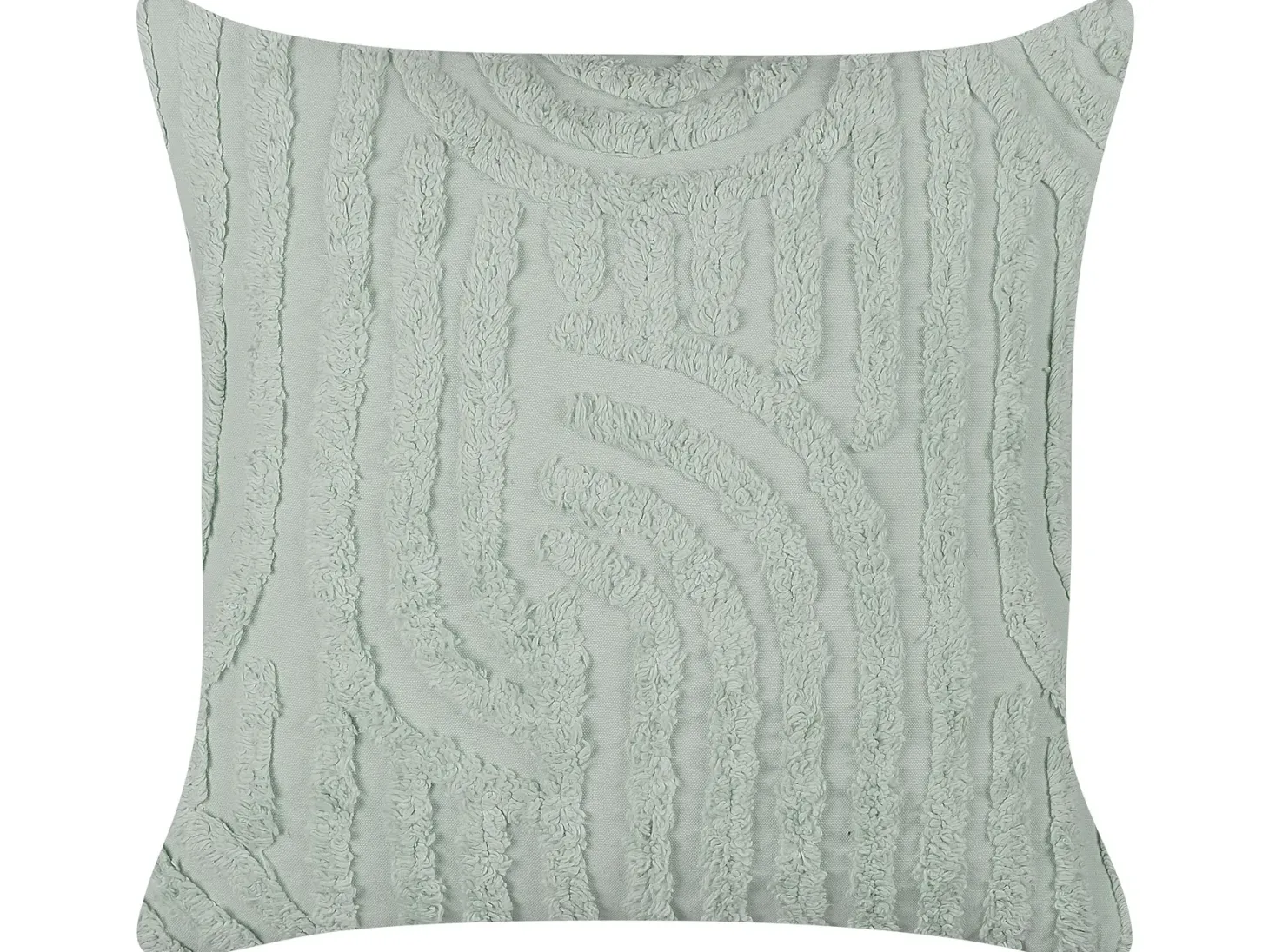 Zestaw 2 poduszek dekoracyjnych TELLIMA Bawełna 45 x 45 cm Miętowy Wzór geometryczny