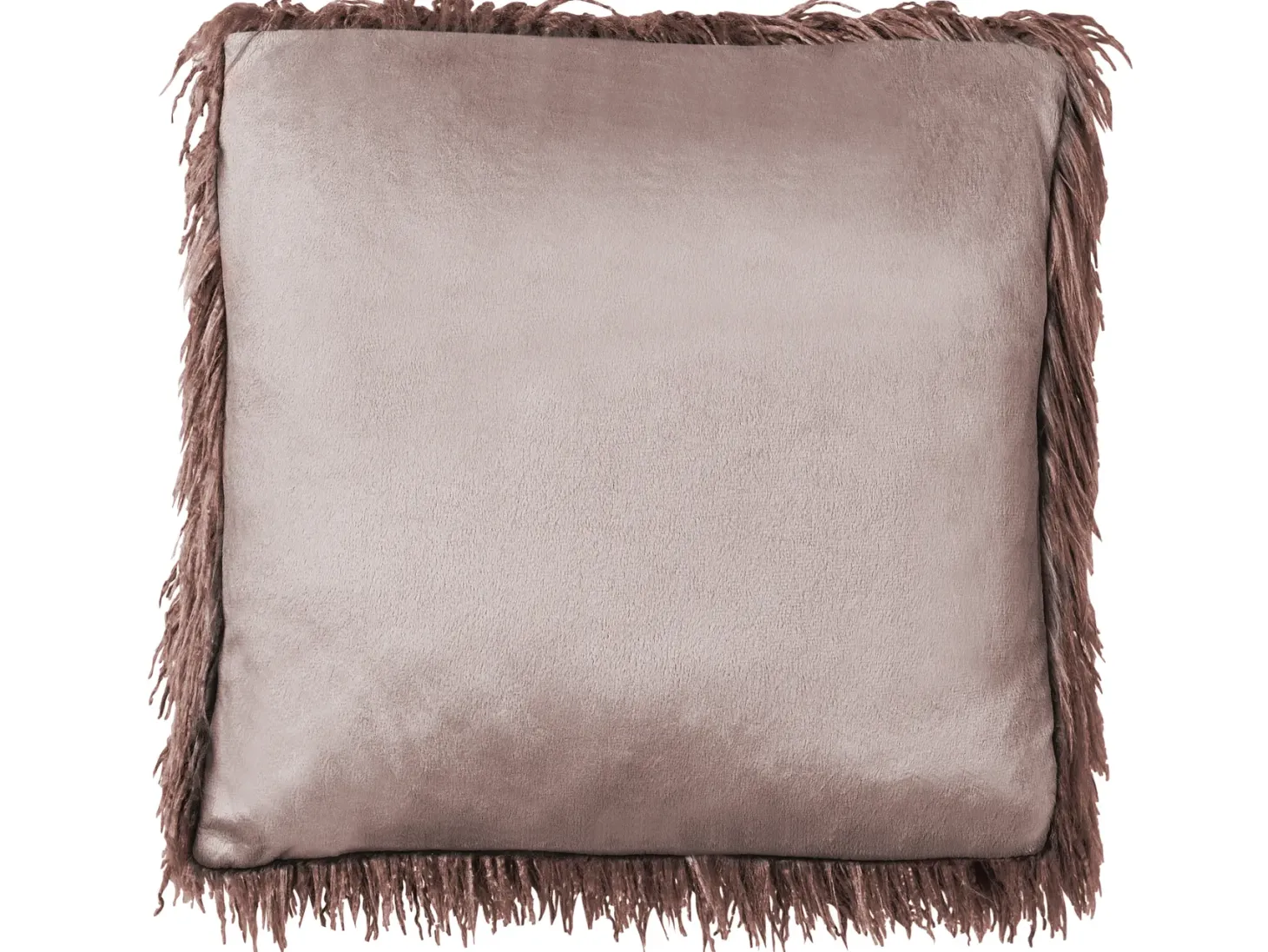 Zestaw 2 poduszek dekoracyjnych COROKIA Sztuczne futro 45 x 45 cm Brązowy Jednolity