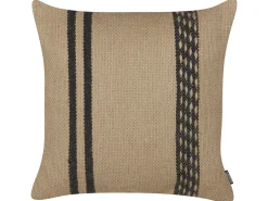 Zestaw 2 poduszek dekoracyjnych DESALIX Juta 45 x 45 cm Beżowy W paski