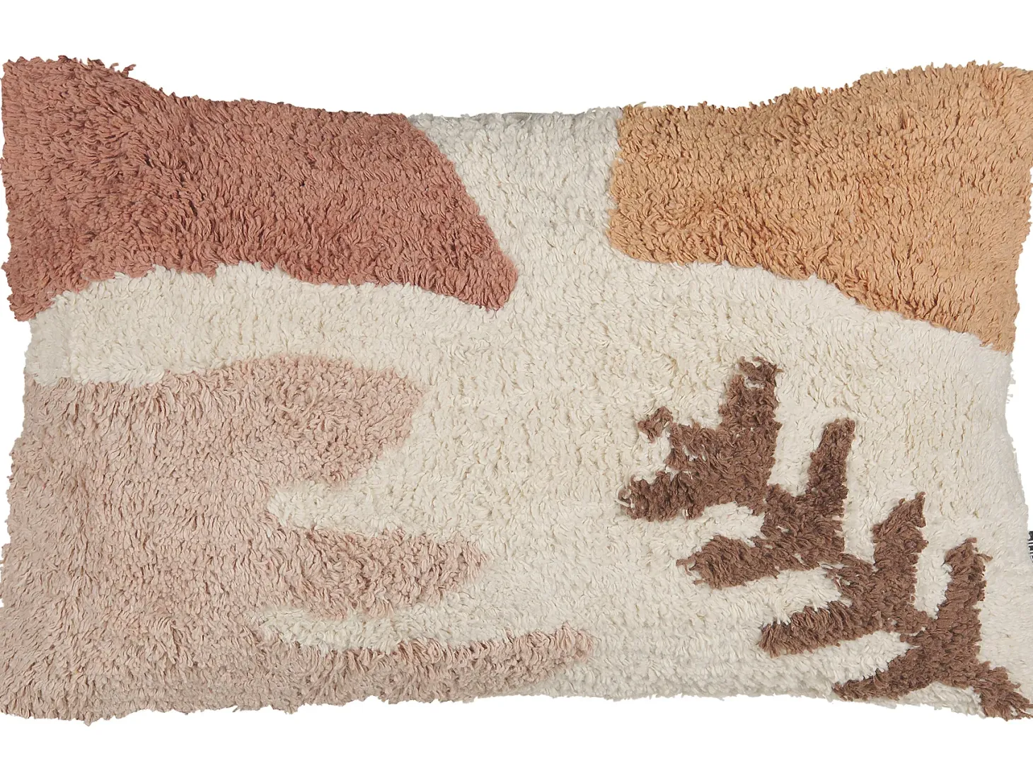 Zestaw 2 poduszek dekoracyjnych CAMASSIA Bawełna 30 x 50 cm Beżowy Wzór abstrakcyjny