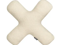Zestaw 2 poduszek dekoracyjnych HESPERIS Boucle Beżowy Jednolity