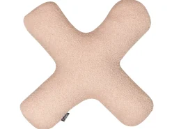 Zestaw 2 poduszek dekoracyjnych HESPERIS Boucle Pastelowy róż Jednolity