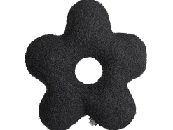 Zestaw 2 poduszek dekoracyjnych CAMPONULA Boucle 40 x 40 cm Czarny Jednolity