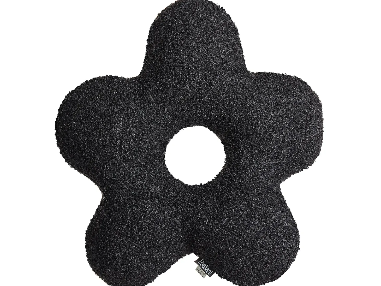 Zestaw 2 poduszek dekoracyjnych CAMPONULA Boucle 40 x 40 cm Czarny Jednolity