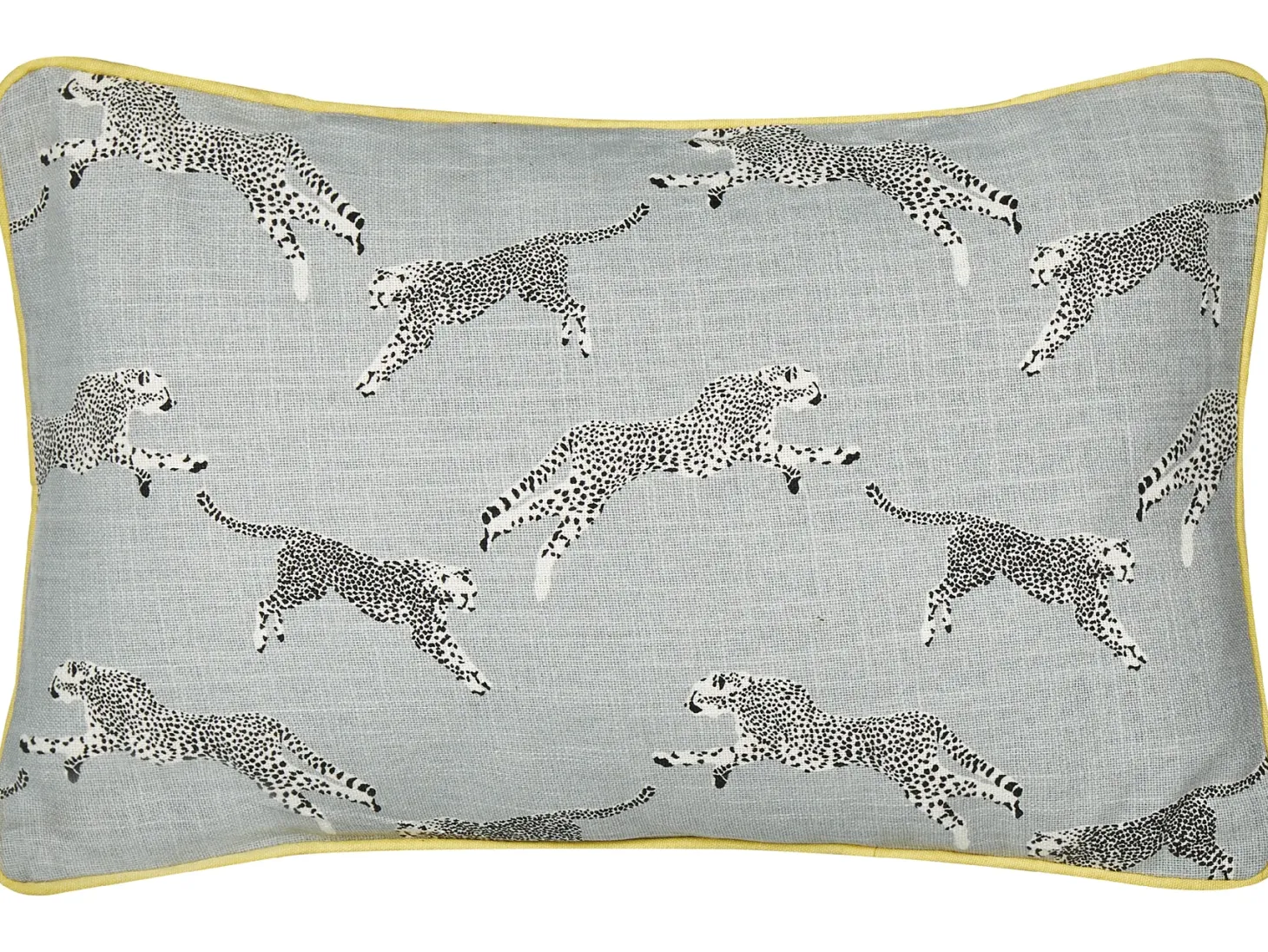 Zestaw 2 poduszek dekoracyjnych ARALES Bawełna 30 x 50 cm Jasnoszary Wzór zwierzęcy