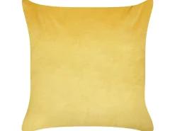 Zestaw 2 poduszek dekoracyjnych ACONITUM Welur 45 x 45 cm Żółty Wzór zwierzęcy