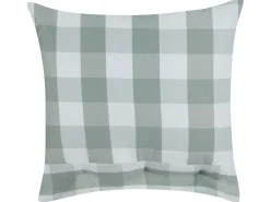 Zestaw 2 poduszek dekoracyjnych TAMNINE 45 x 45 cm Miętowy W kratkę
