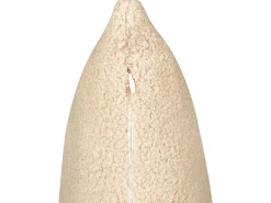 Zestaw 2 poduszek dekoracyjnych LEUZEA Boucle 45 x 45 cm Piaskowy Jednolity