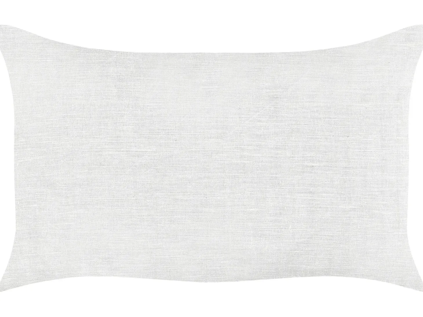 Zestaw 2 poduszek dekoracyjnych BANORI Len 30 x 50 cm Biały Jednolity