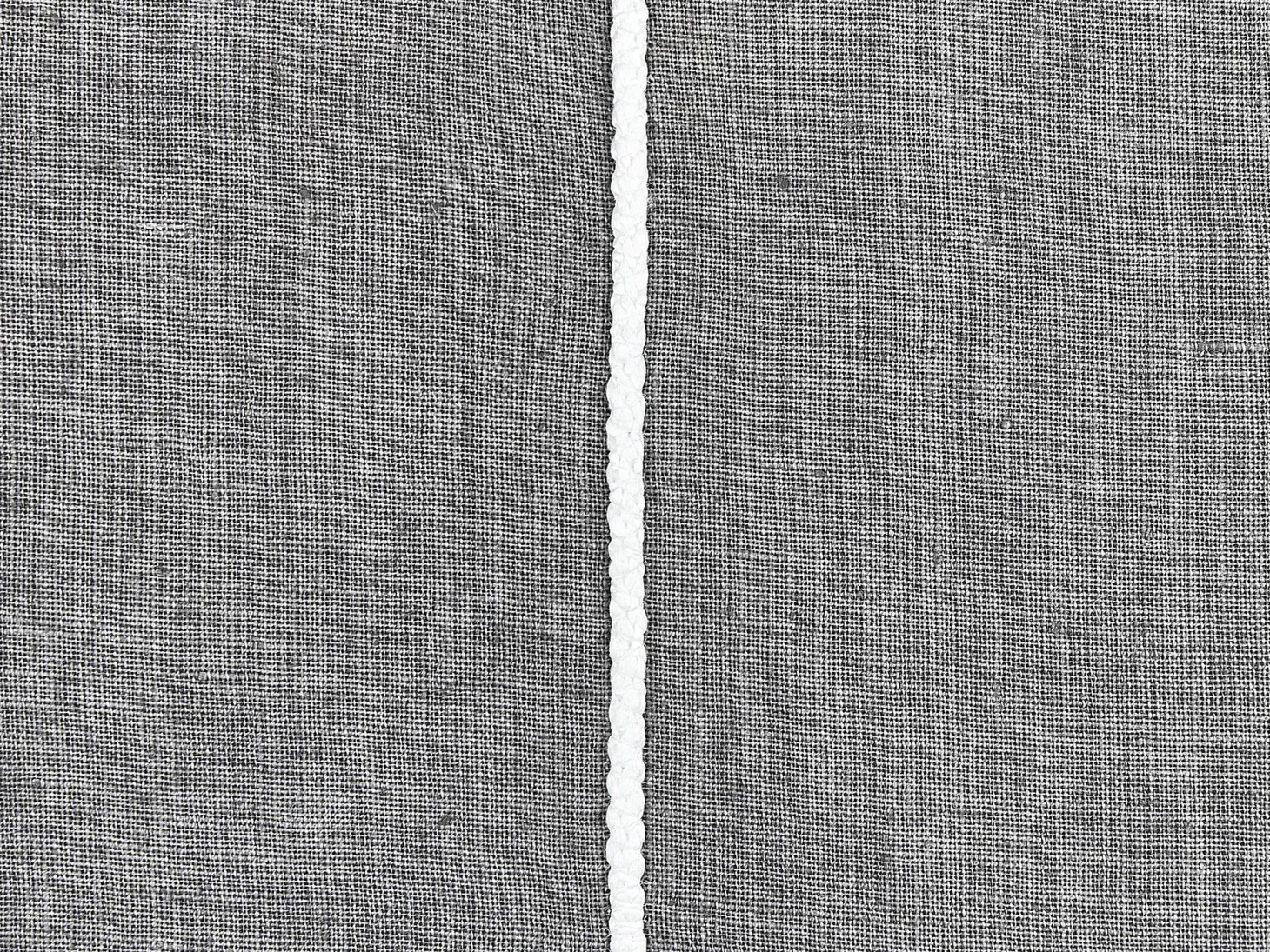Zestaw 2 poduszek dekoracyjnych MILAS Len 50 x 50 cm Szary W paski