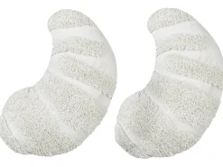 Zestaw 2 poduszek dekoracyjnych SNOWDROP Bawełna 40 x 25 cm Biały