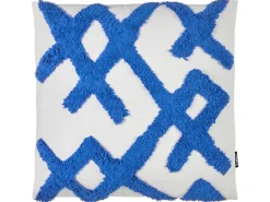 Zestaw 2 poduszek dekoracyjnych HAZEL Bawełna 45 x 45 cm Biały Wzór geometryczny