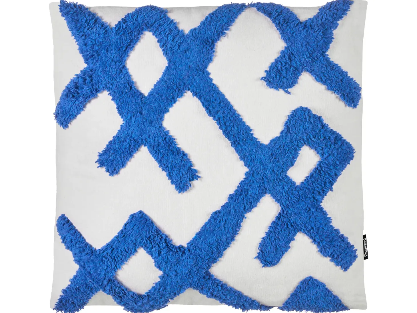 Zestaw 2 poduszek dekoracyjnych HAZEL Bawełna 45 x 45 cm Biały Wzór geometryczny
