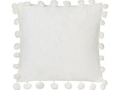 Zestaw 2 poduszek dekoracyjnych JASMINE 45 x 45 cm Biały Jednolity