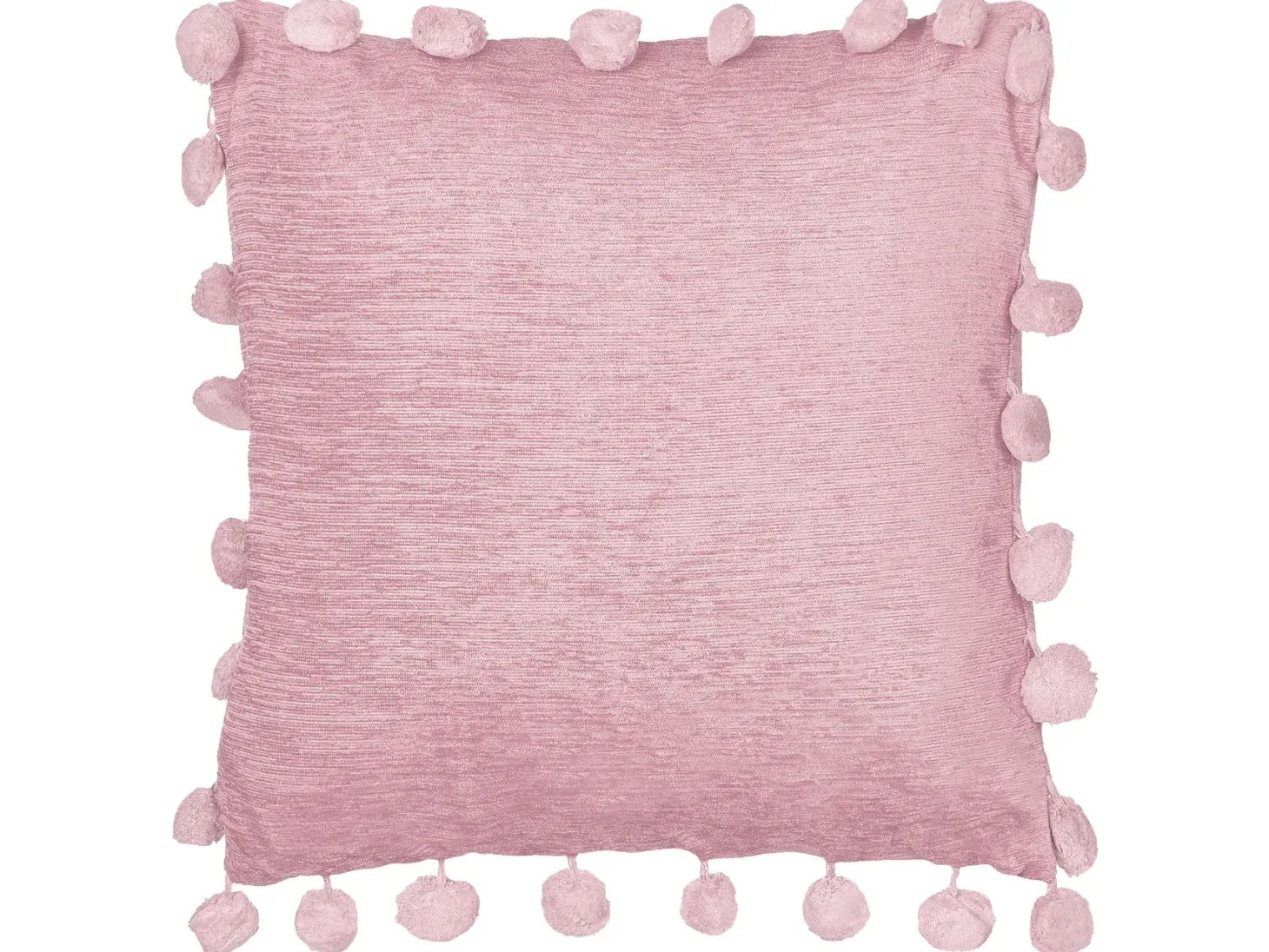 Zestaw 2 poduszek dekoracyjnych JASMINE 45 x 45 cm Różowy Jednolity