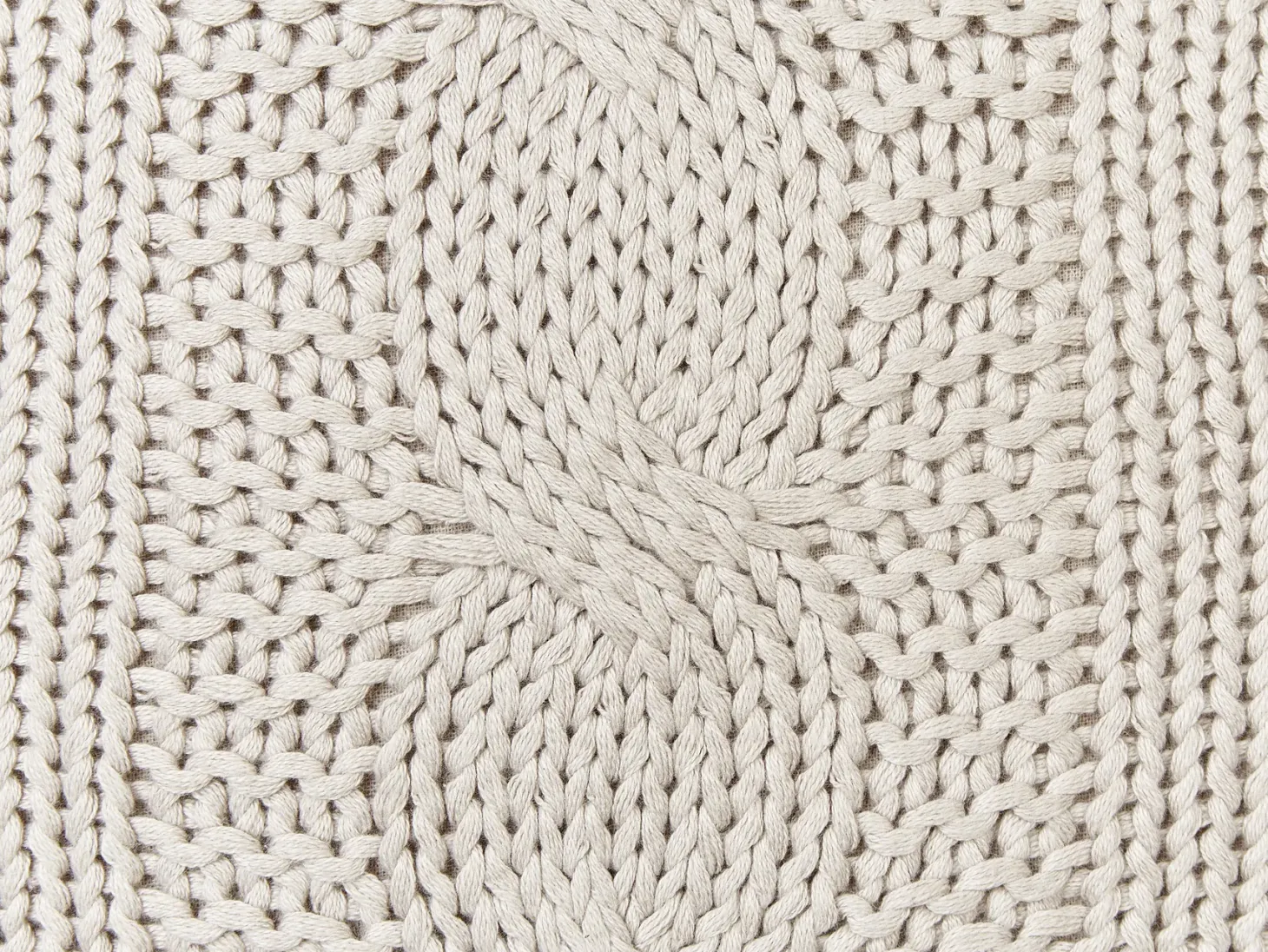 Zestaw 2 poduszek dekoracyjnych CONSTYLIS Bawełna 45 x 45 cm Beżowoszary Jednolity