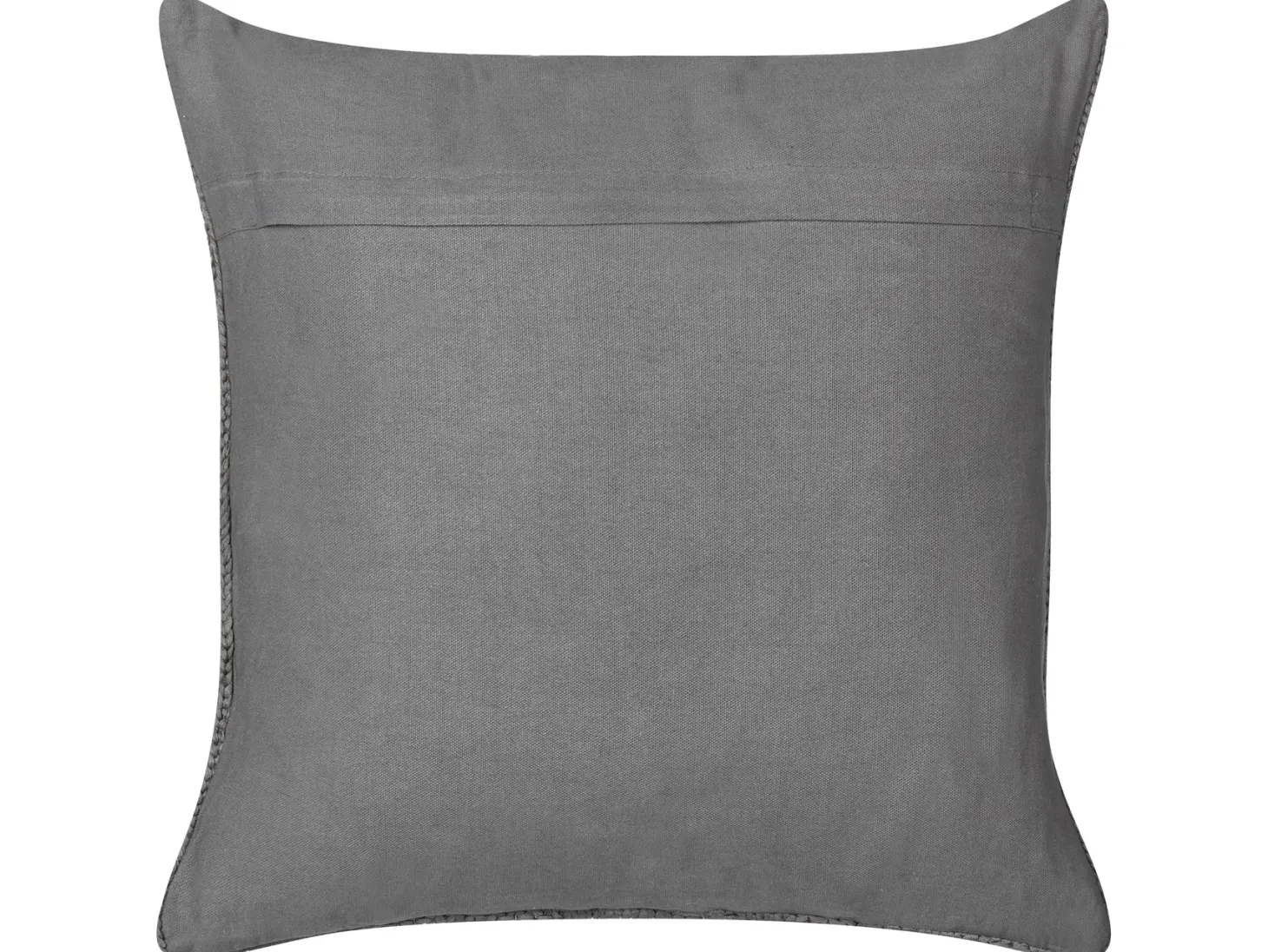 Zestaw 2 poduszek dekoracyjnych CONSTYLIS Bawełna 45 x 45 cm Ciemnoszary Jednolity