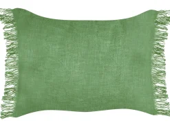 Zestaw 2 poduszek dekoracyjnych MABA Bawełna 50 x 35 cm Zielony Jednolity