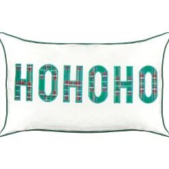 Zestaw 2 poduszek dekoracyjnych JOYCANDY Bawełna 30 x 50 cm Biały Wzór świąteczny