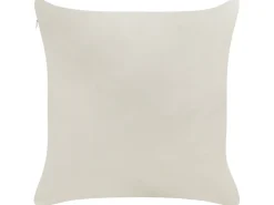 Zestaw 2 poduszek dekoracyjnych PRALINE Welur 45 x 45 cm Biały Wzór świąteczny