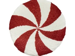 Zestaw 2 poduszek dekoracyjnych SWIRL CANDY Boucle 40 x 40 cm Czerwony