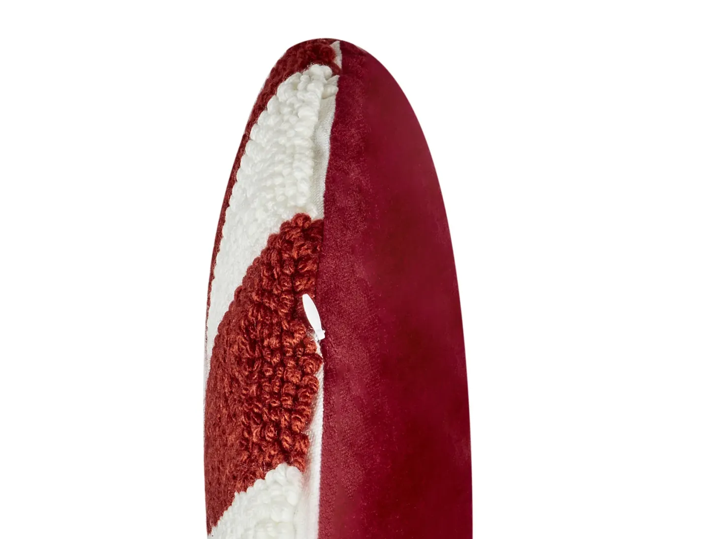 Zestaw 2 poduszek dekoracyjnych SWIRL CANDY Boucle 40 x 40 cm Czerwony