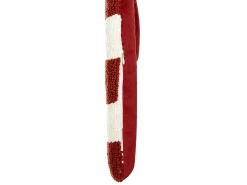 Zestaw 2 poduszek dekoracyjnych CANDY CANE Boucle 22 x 55 cm Czerwony Wzór świąteczny