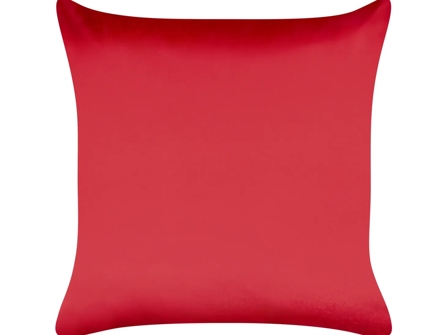 Zestaw 2 poduszek dekoracyjnych MARSHMALLOW Welur 45 x 45 cm Czerwony Wzór świąteczny