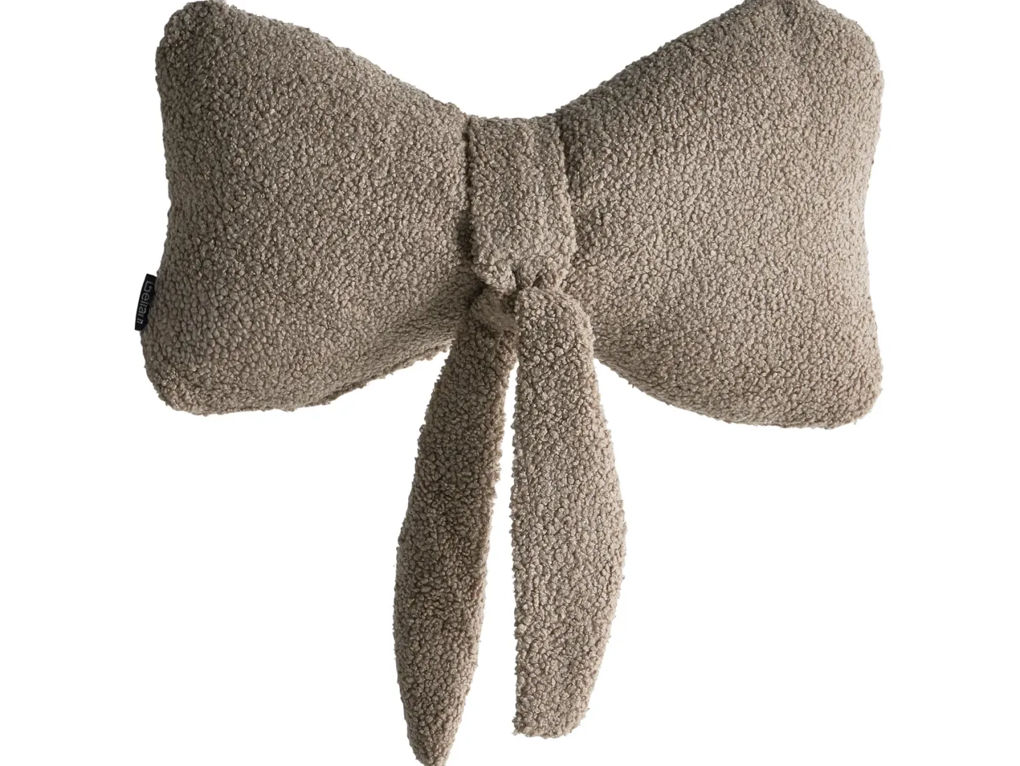 Zestaw 3 poduszek dekoracyjnych WINTERLAND Boucle 30 x 35 cm 45 x 25 cm Beżowoszary Wzór świąteczny